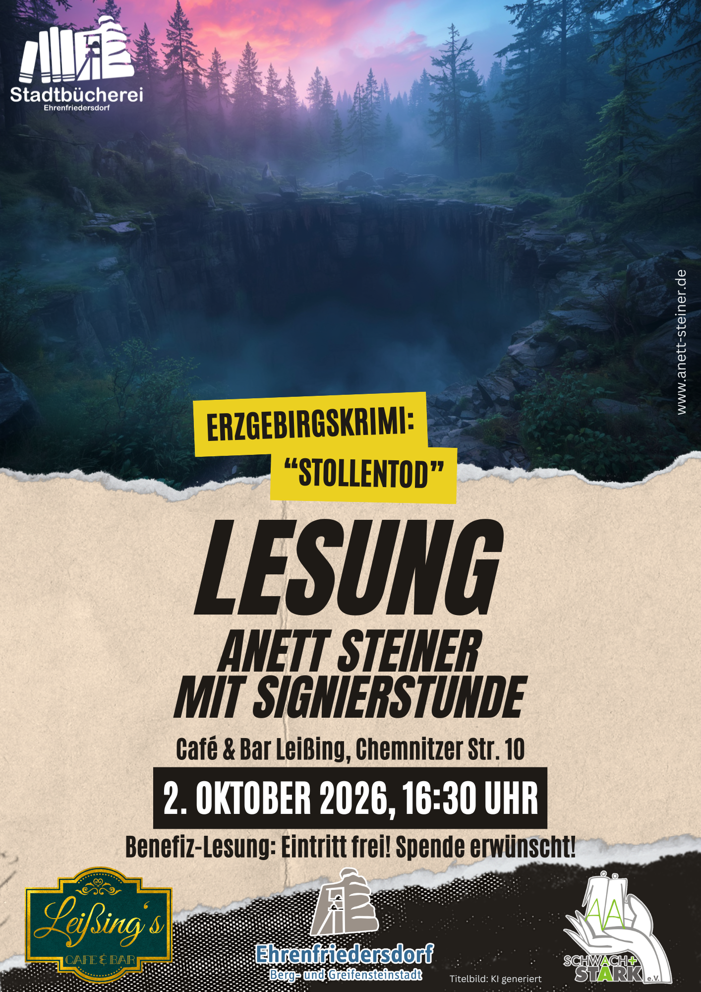 Lesung Steiner 2026 Stollentod Dokument A4