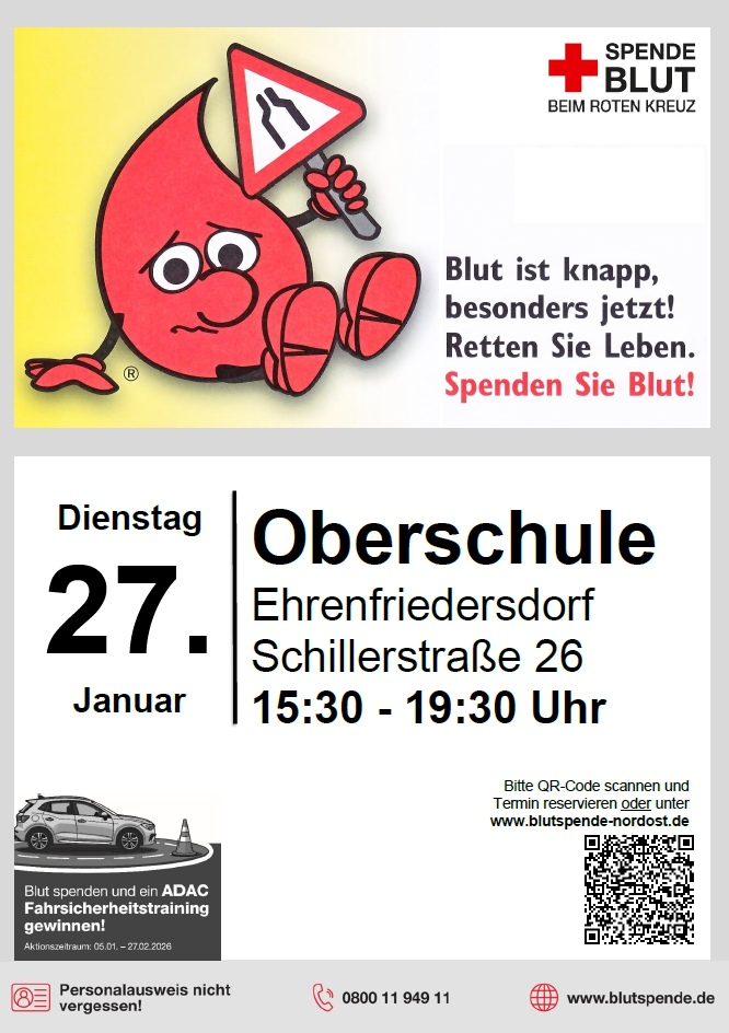 2026 01 27 Ehrenfriedersdorf Engpass Blutspende