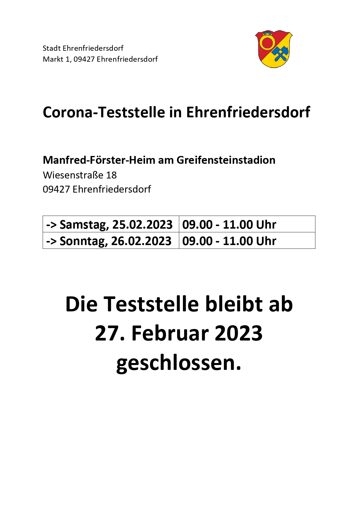Aushang Corona Teststelle ab 27.02. geschlossen pages to jpg 0001