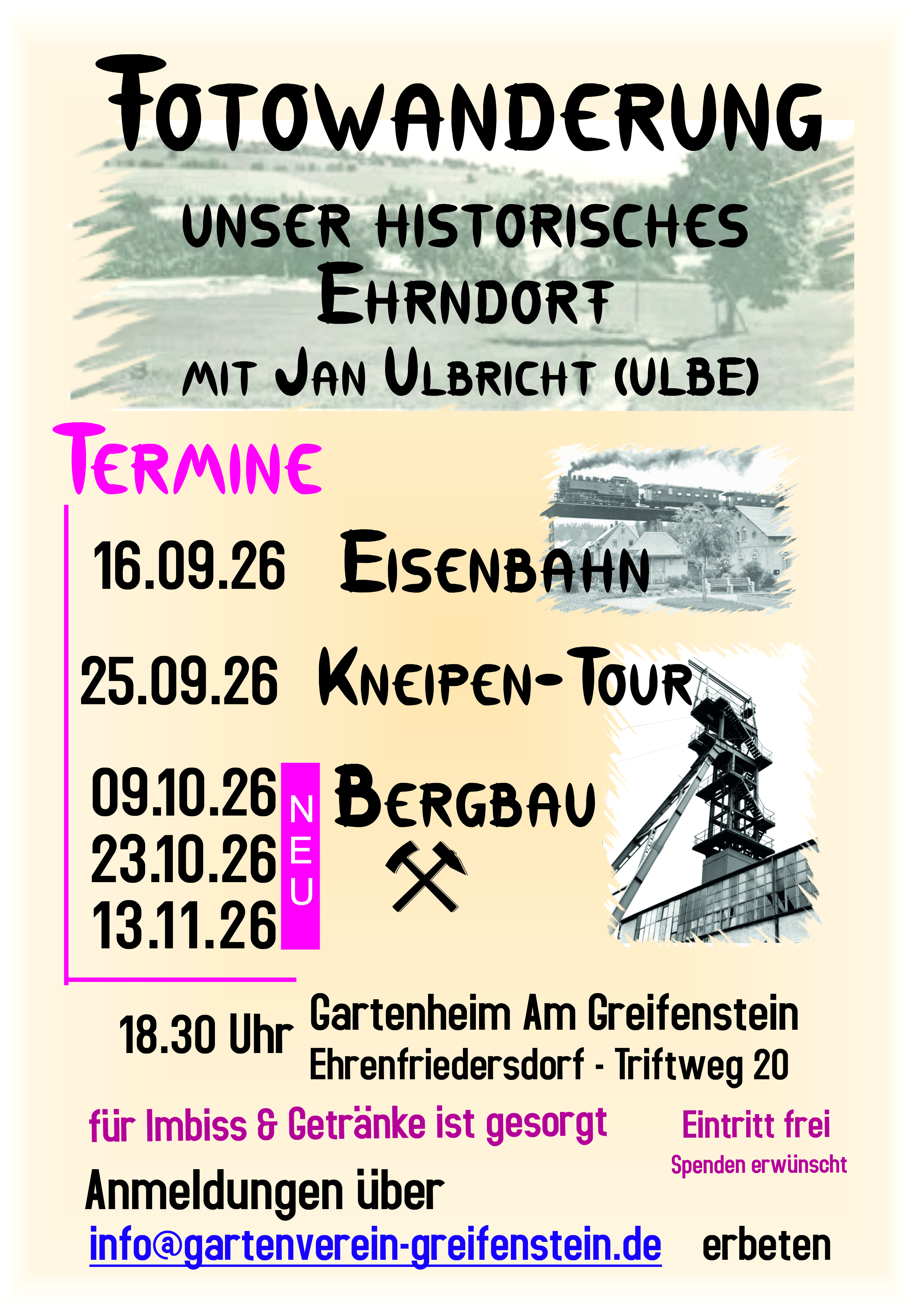 Plakat Fotowanderung TEIL V 2026
