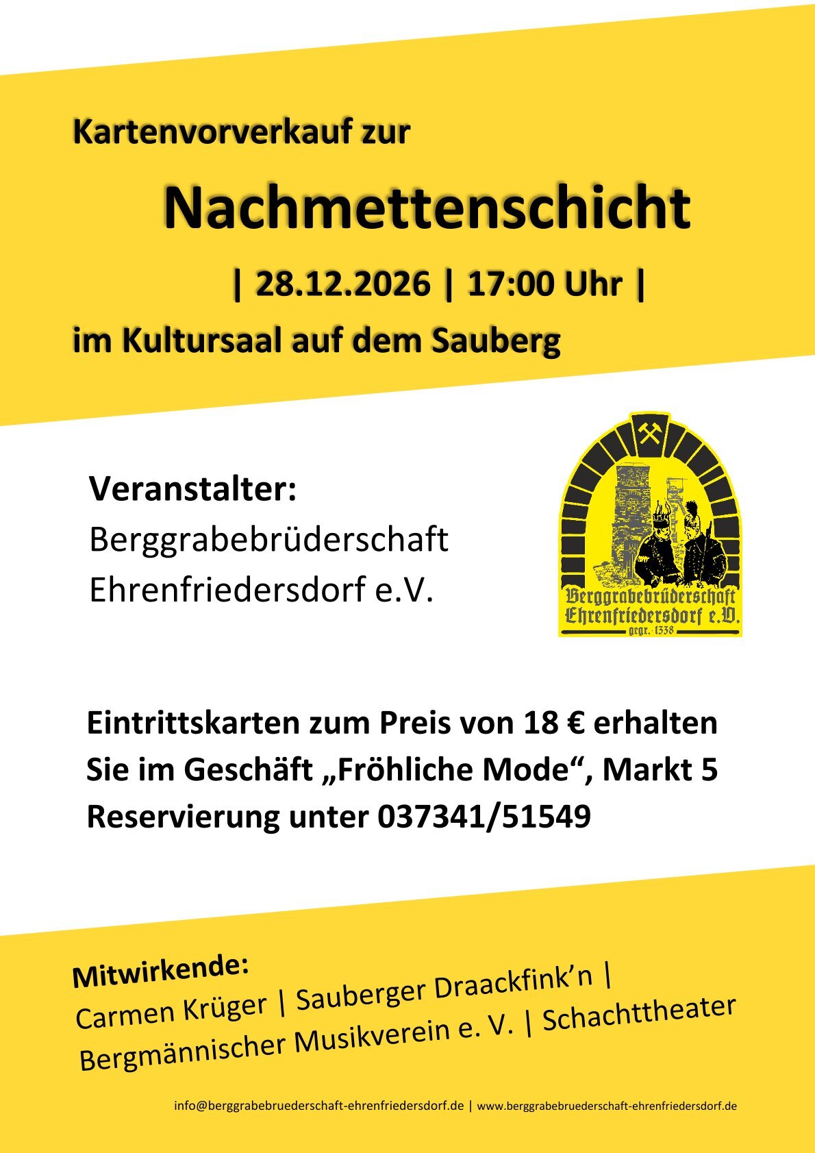 Plakat Mettenschicht 2026