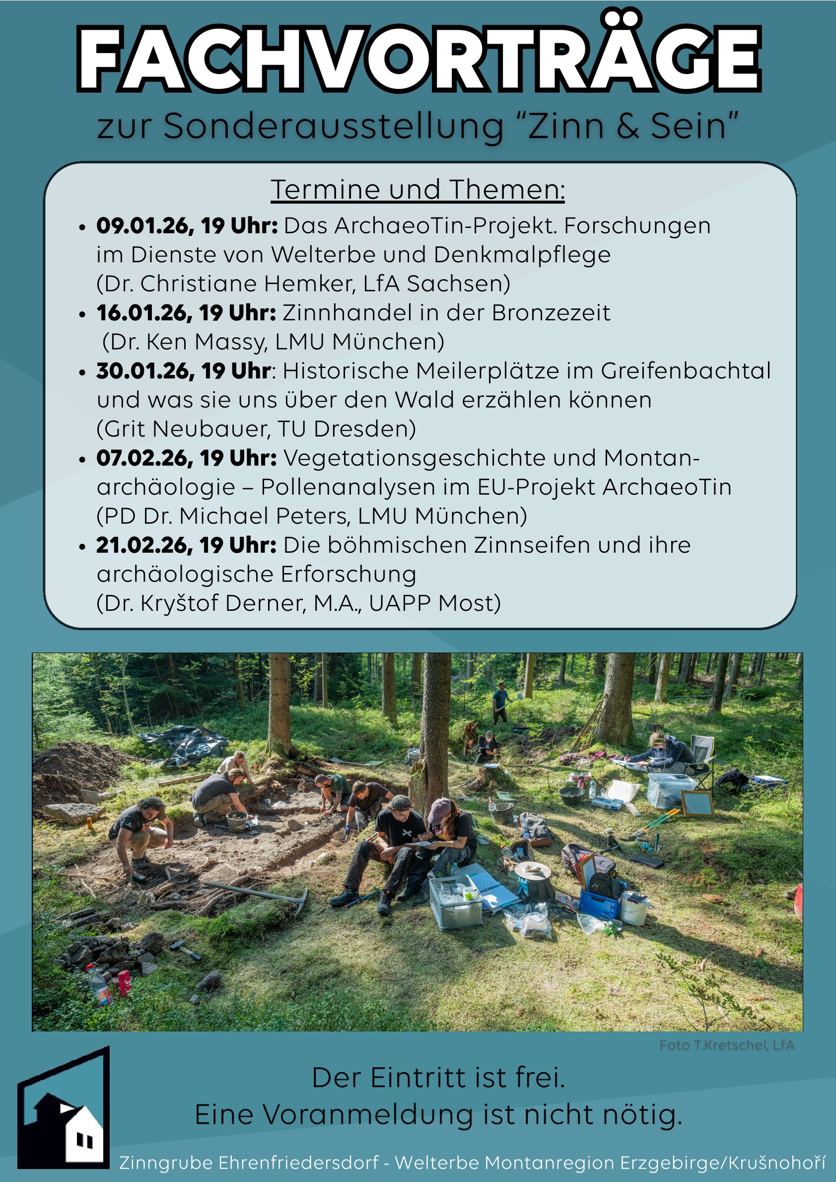 Plakat Vorträge Zinn Sein 2026 A3