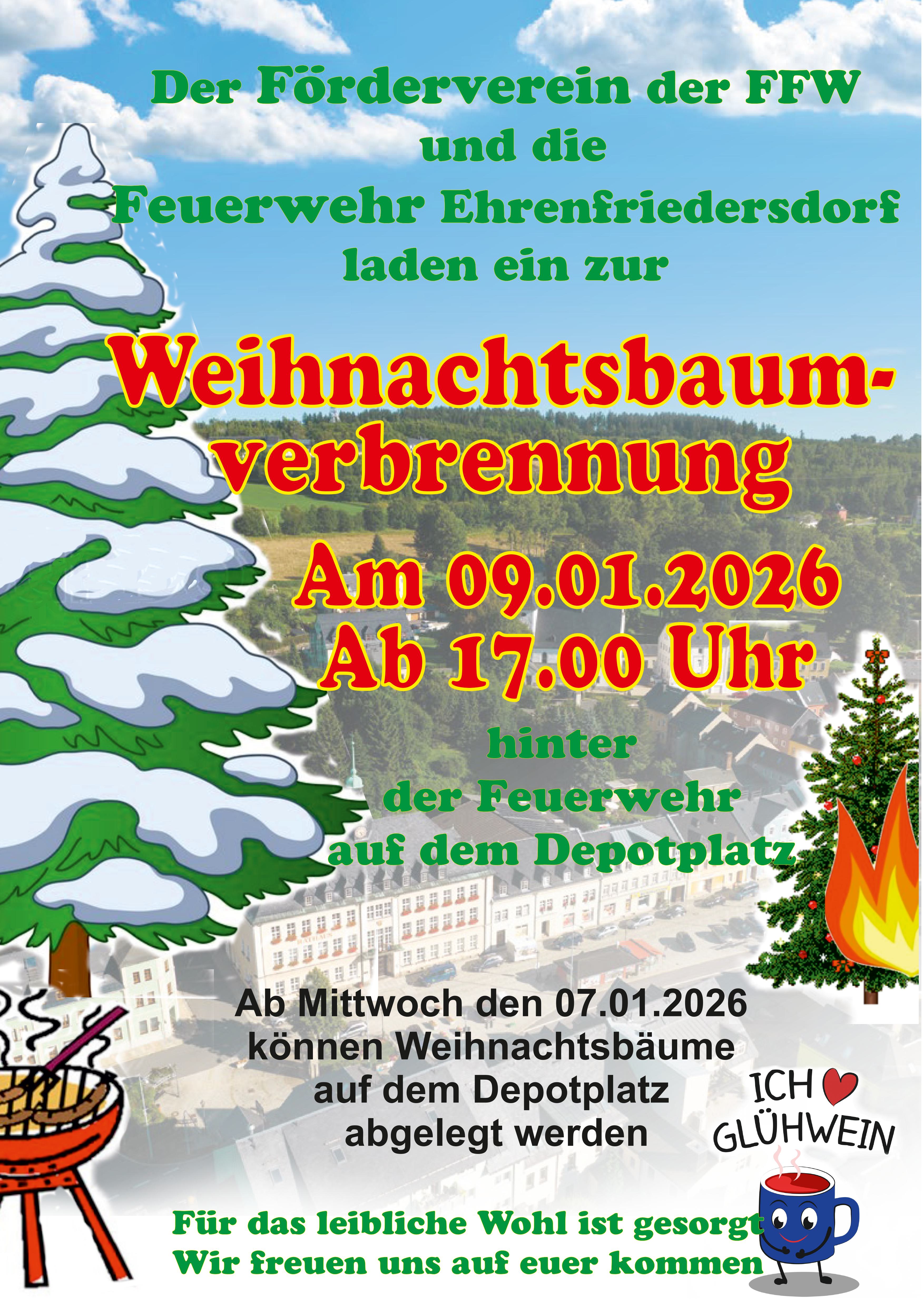 Weihnachtsbaumverbrennung 2026