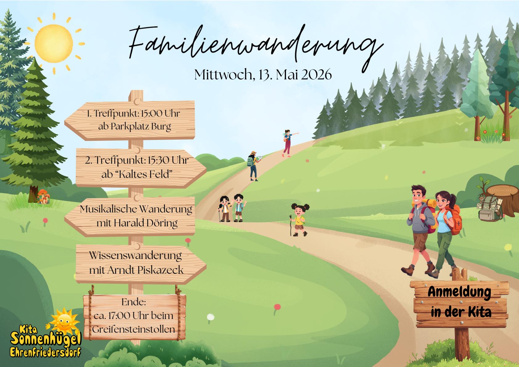 eingef.Familienwanderung Flyer Kita